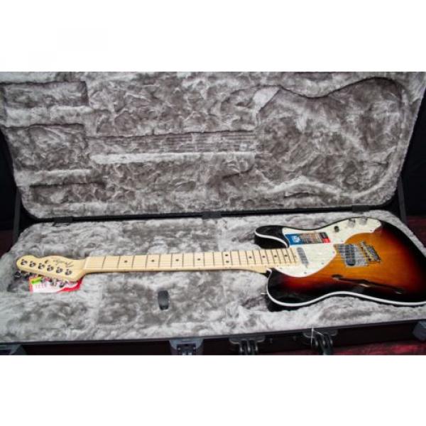 Fender American Elite Telecaster Thinline Electric Guitar 3-Color Sunburst #4 image
