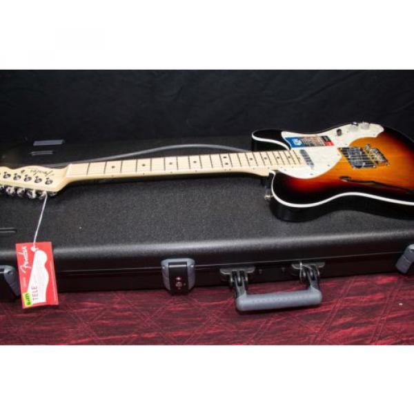 Fender American Elite Telecaster Thinline Electric Guitar 3-Color Sunburst #5 image
