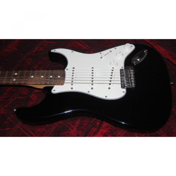 Fender Standard Stratocaster Electric Guitar with Rosewood Fretboard Black #1 image