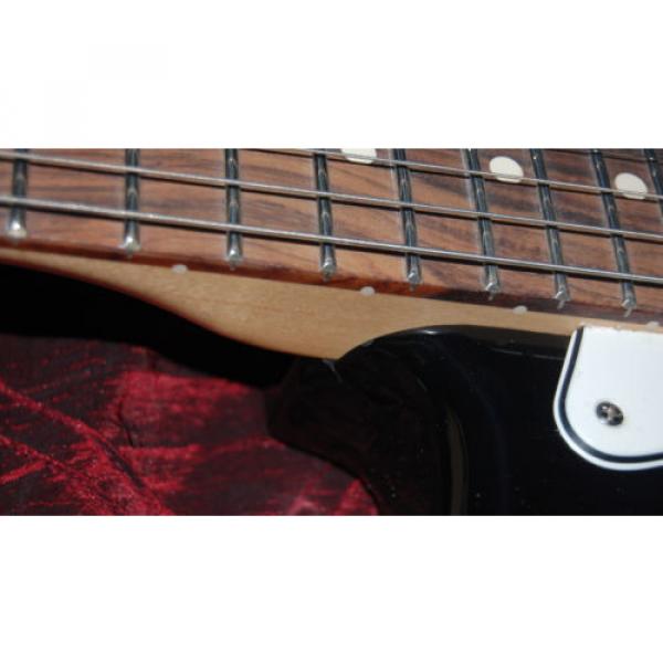 Fender Standard Stratocaster Electric Guitar with Rosewood Fretboard Black #4 image