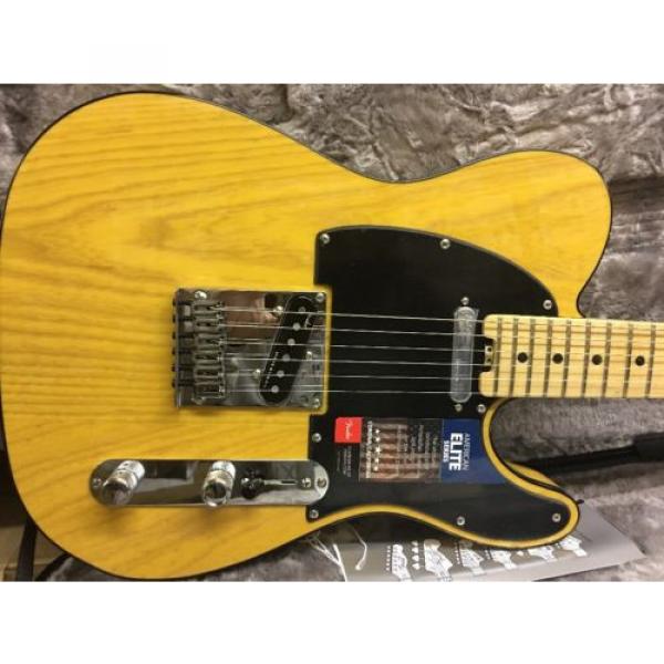 Fender American Elite Telecaster Tele Butterscotch Blonde W/HSC Locking Tuners #1 image