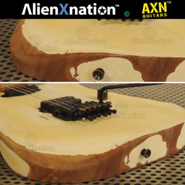 Vintage 1986 ESP Reverse Banana Kamikaze Guitar Relic&#039;d by AlienXnation™ Guitars #4 image