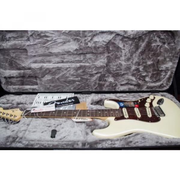 Fender American Elite Stratocaster Electric Guitar Olympic Pearl 030207 #2 image