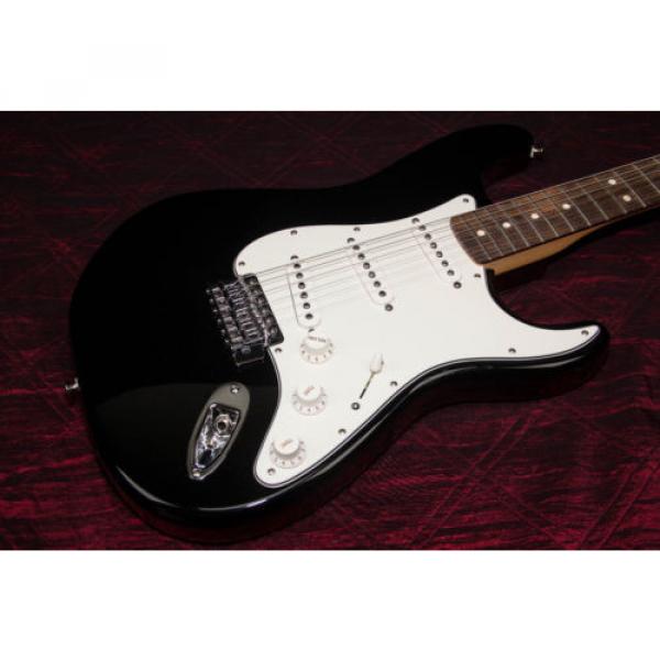 Fender Standard Stratocaster Electric Guitar Black 032007 #2 image