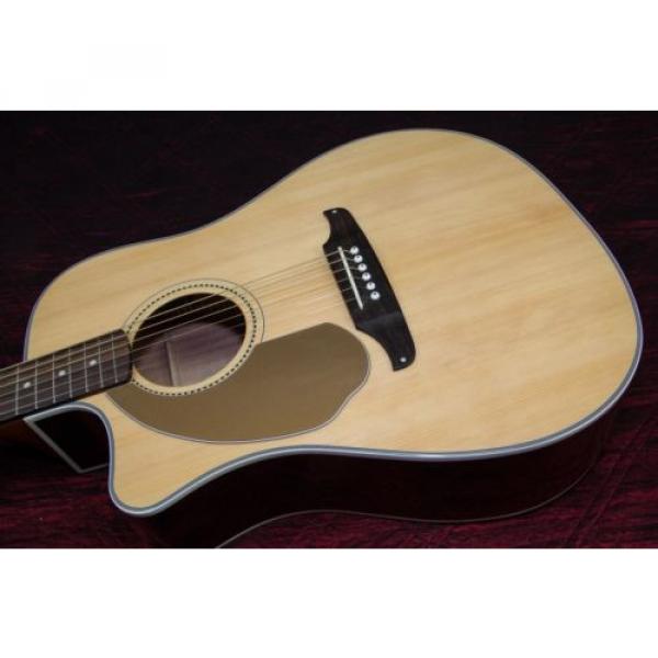 Fender Sonoran SCE Left-Handed Acoustic-Electric Guitar Natural 032212 #1 image