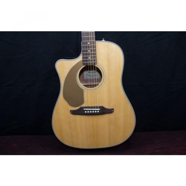 Fender Sonoran SCE Left-Handed Acoustic-Electric Guitar Natural 032212 #3 image