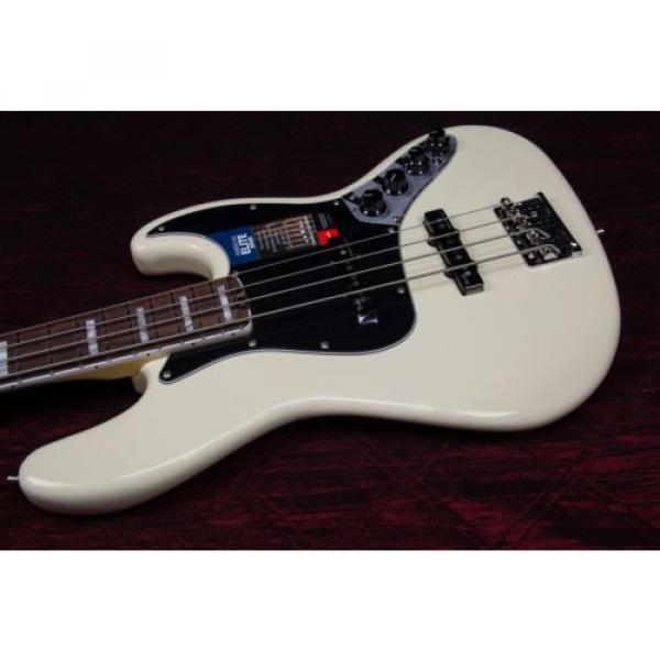 Fender American Elite Rosewood Fingerboard Jazz Bass Olympic White 031507 #1 image