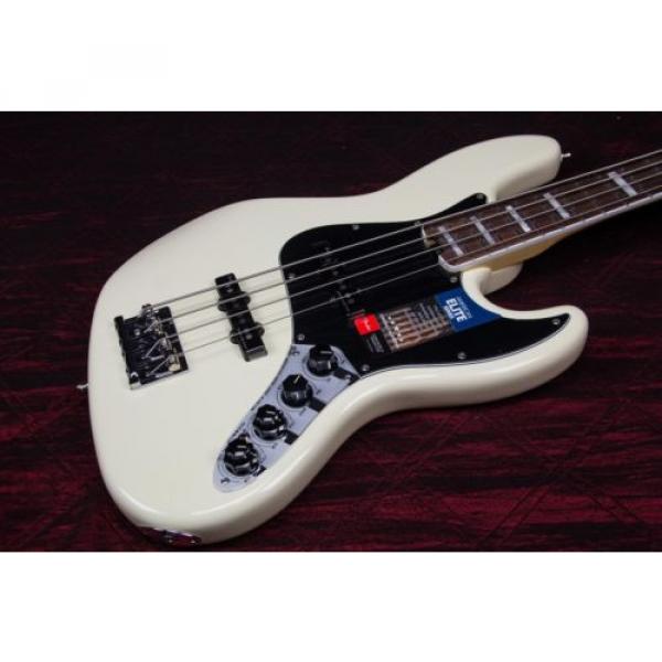 Fender American Elite Rosewood Fingerboard Jazz Bass Olympic White 031507 #2 image