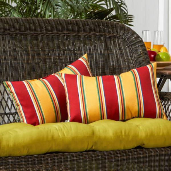 19x12-inch Rectangular Outdoor Carnival Accent Pillows (Set of 2) #1 image