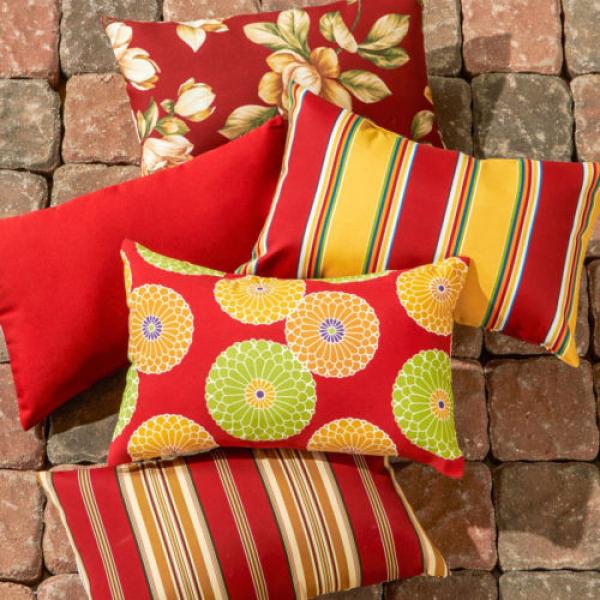 19x12-inch Rectangular Outdoor Carnival Accent Pillows (Set of 2) #3 image