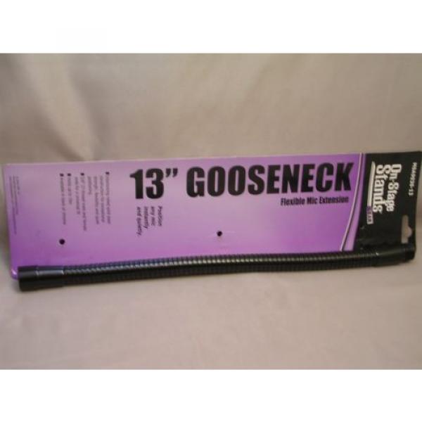 13&#034; Black Gooseneck-Flexible Mic Extension By ON  STAGE #1 image