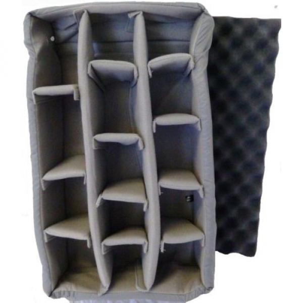 Grey Padded divider set &amp; lid foam.  Fits Pelican 1510 &amp; SKB 3i-2011-7 (NO CASE) #1 image