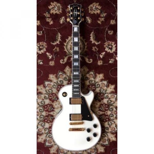 Gibson: Electric Guitar Les Paul Custom White USED #2 image