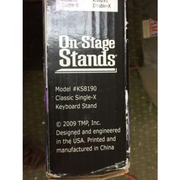 OnStage On Stage KS8190 Lok-Tight Classic Single-X Keyboard Stand #4 image