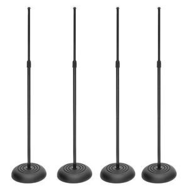 Professional Round Base Microphone Stand-Four Pack- New #1 image