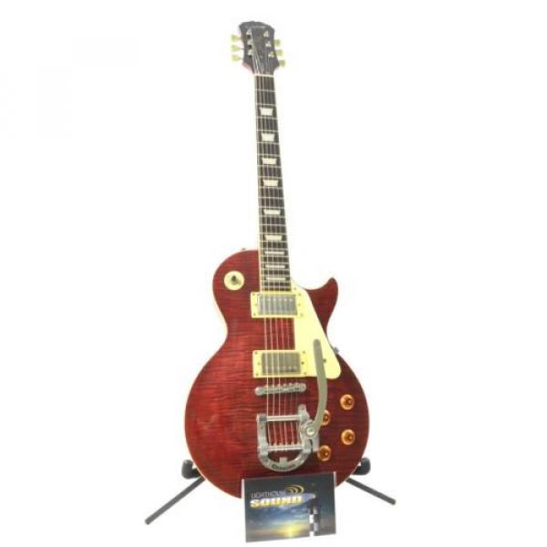 2000 Epiphone Limited Edition Les Paul Standard - Wine Flame w/ Gig Bag - Bigsby #3 image