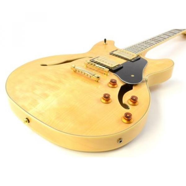 Washburn HB-35 NK Semi-Hollowbody Electric Guitar - Natural w/OHSC HB35 #5 image