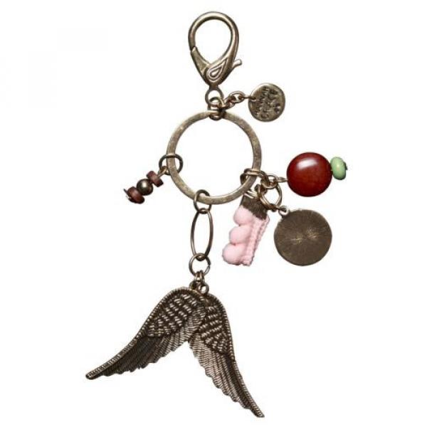 C.R. Gibson Women’s Accessories Keychain w/ Charms Butterfly / Tree / Wings HK1 #3 image