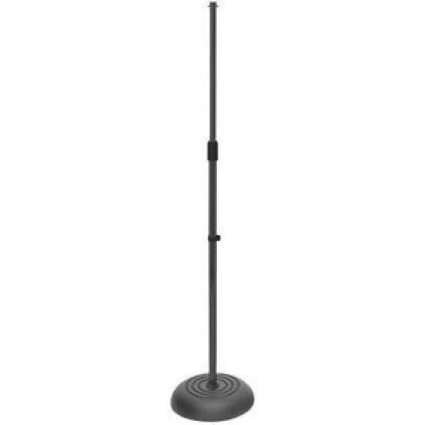 Round Base Microphone Stand Black With Round Base Mic Stand - Standard - New #1 image
