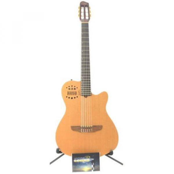 Godin Multiac ACS SA Nylon String Electric Guitar - Natural w/ Gig Bag - Synth #3 image