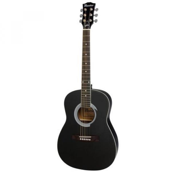 Gibson Maestro 38&#034; Parlor Size Acoustic Guitar, Ebony, with Accessories #2 image