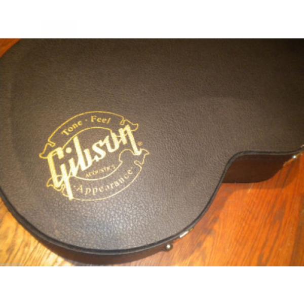 Rare Gibson 16&#034; ES or EC-10 EC10 Hard Shell Acoustic Guitar Case Purple Interior #3 image