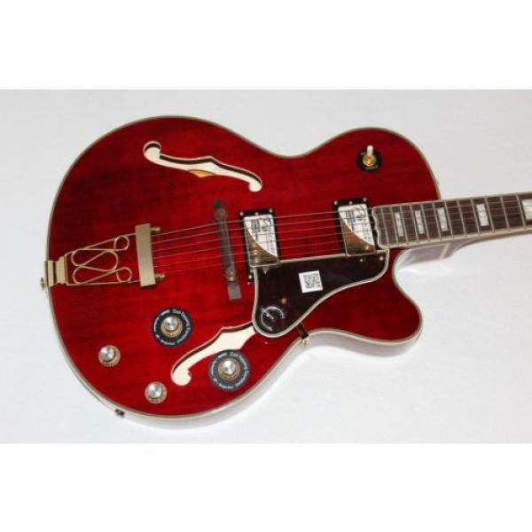 Epiphone Joe Pass Emperor-II PRO Red Hollowbody Electric Guitar #2 image