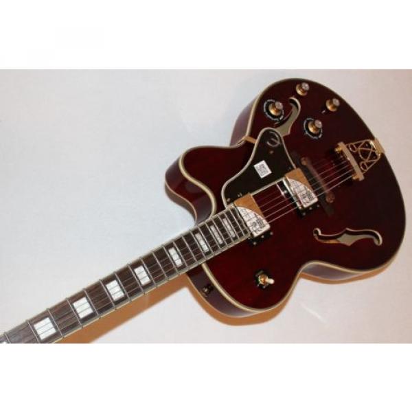 Epiphone Joe Pass Emperor-II PRO Red Hollowbody Electric Guitar #5 image
