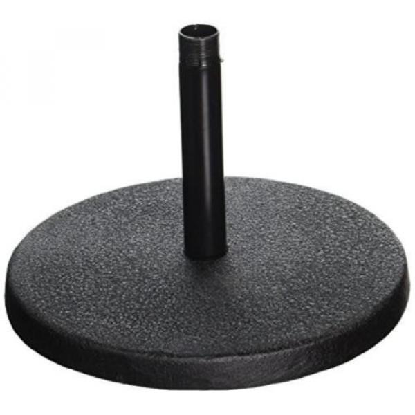 Desktop Microphone Stand Black Powder Coat Shaft Broadcast Stage Sound Audio #1 image