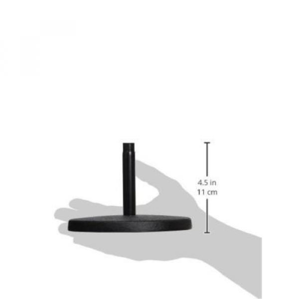 Desktop Microphone Stand Black Powder Coat Shaft Broadcast Stage Sound Audio #2 image