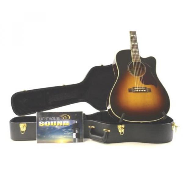 2013 Gibson Hummingbird Pro Acoustic-Electric Guitar - Vintage Sunburst w/OHSC #1 image