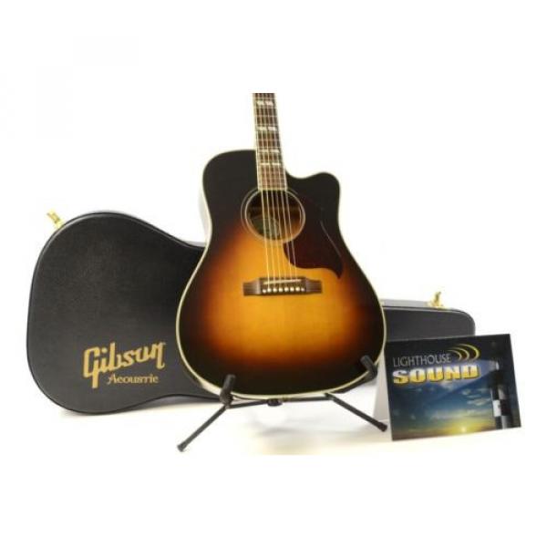2013 Gibson Hummingbird Pro Acoustic-Electric Guitar - Vintage Sunburst w/OHSC #3 image