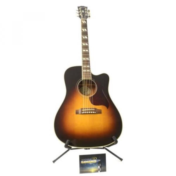2013 Gibson Hummingbird Pro Acoustic-Electric Guitar - Vintage Sunburst w/OHSC #5 image