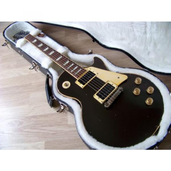 TPP Jeff Beck &#034;Oxblood&#034; 54 Gibson USA Les Paul Goldtop Relic Tribute Burstbucker #1 image