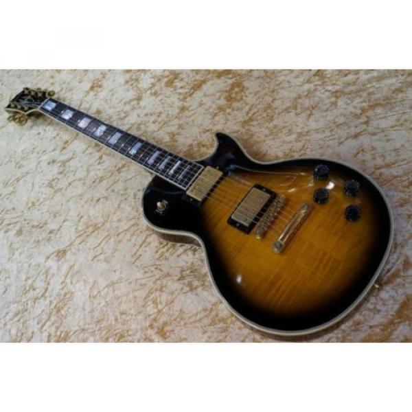 Gibson Les Paul Custom Plus Vintage Sunburst Used Guitar Free Shipping #g1711 #2 image