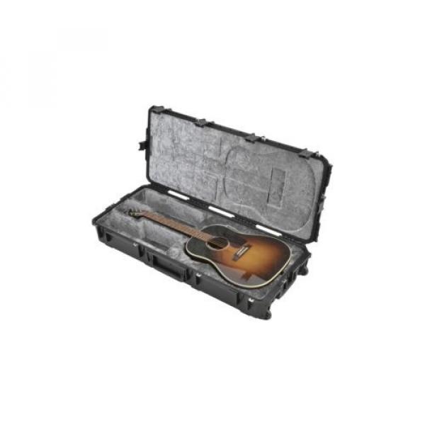 SKB 3i-4217-18 Acoustic Guitar Case, Black, Waterproof, TSA Latches, Wheels #1 image