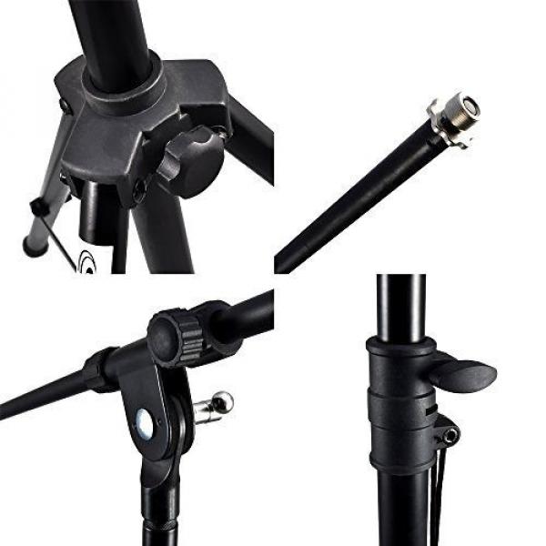Stand Microphone Boom Mic Arm Tripod Clip Holder Studio Rotating Pyle Pmks56 . #2 image