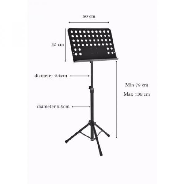 Heavy Duty Portable Adjustable Sheet Music Stand Diameter 2.9 cm iMS908 #2 image