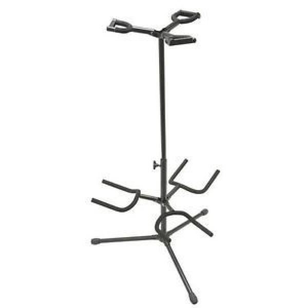 On Stage GS7321BT Deluxe Folding Triple Guitar Stand #1 image