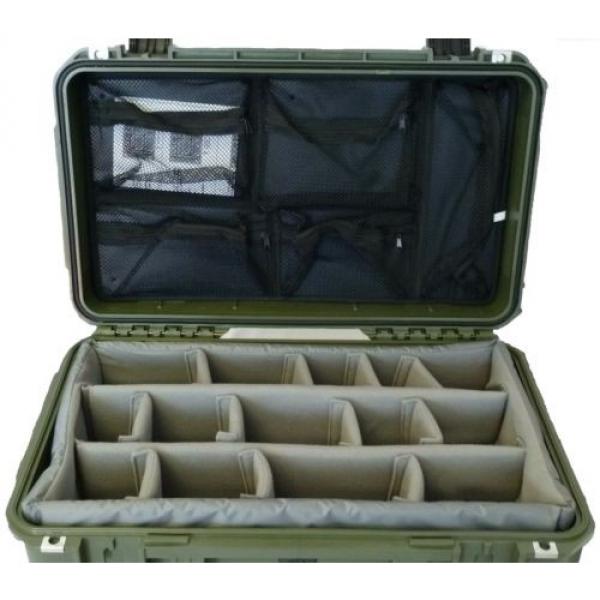 SKB Cases OD GREEN With padded dividers &amp; Pelican 1510 / 1519 Lid org. &amp; 2 LOCKS #1 image