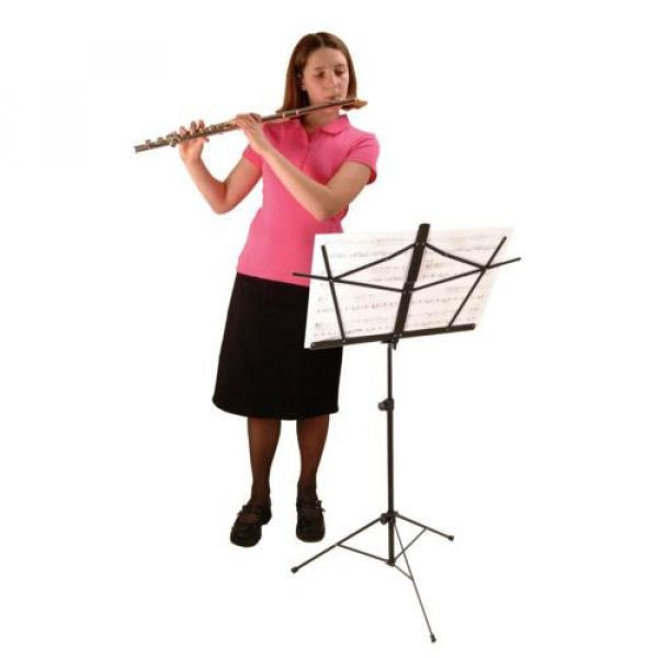 On Stage SM7122BB Folding Sheet Music Stand with Carrying Bag, Black - 3 Pack #4 image