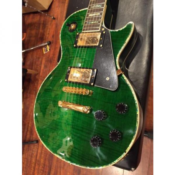 Wolf WLP 750T 2017 Transparent Green Electric Guitar #2 image