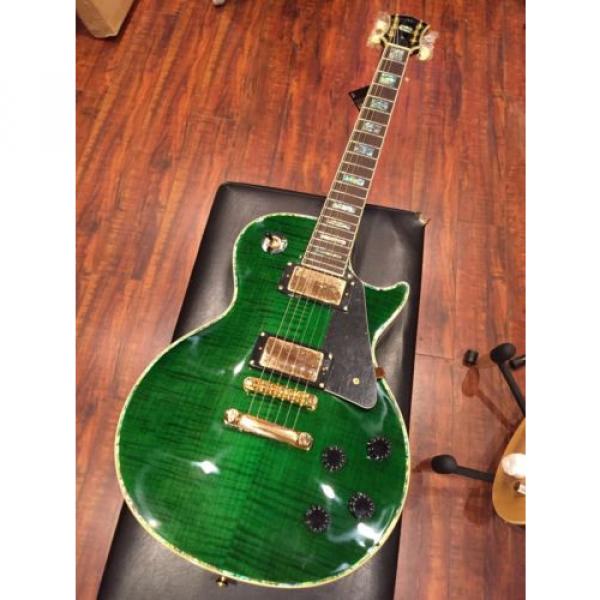 Wolf WLP 750T 2017 Transparent Green Electric Guitar #5 image