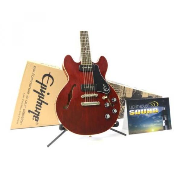 Epiphone ES-339 P90 PRO Semi-Hollowbody Electric Guitar - Cherry w/Epi Box #1 image