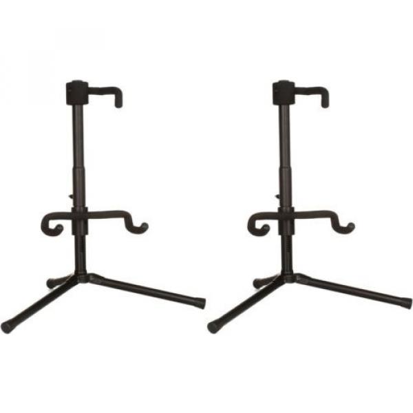 On-Stage Stands Push-Down, Spring-Up Locking Electric G... (2-pack) Value Bundle #1 image