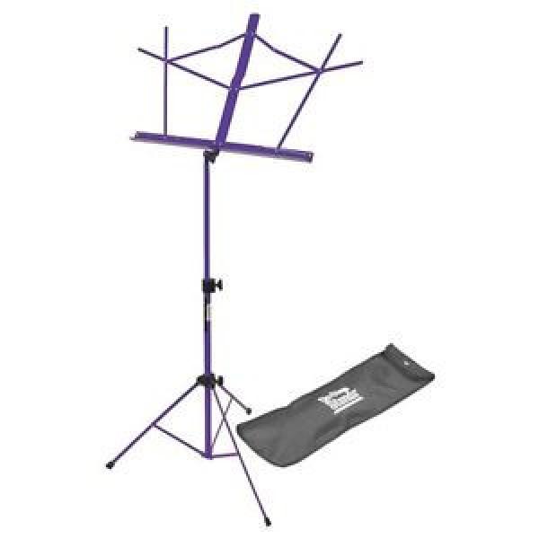 On Stage SM7122PB Compact Sheet Music Stand with Bag, Purple #1 image