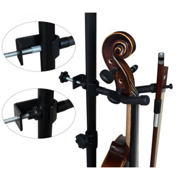 Vizcaya VLH10 Violin Hanger With Bow Peg Attachment for Music Stand/Microphone 1 #4 image