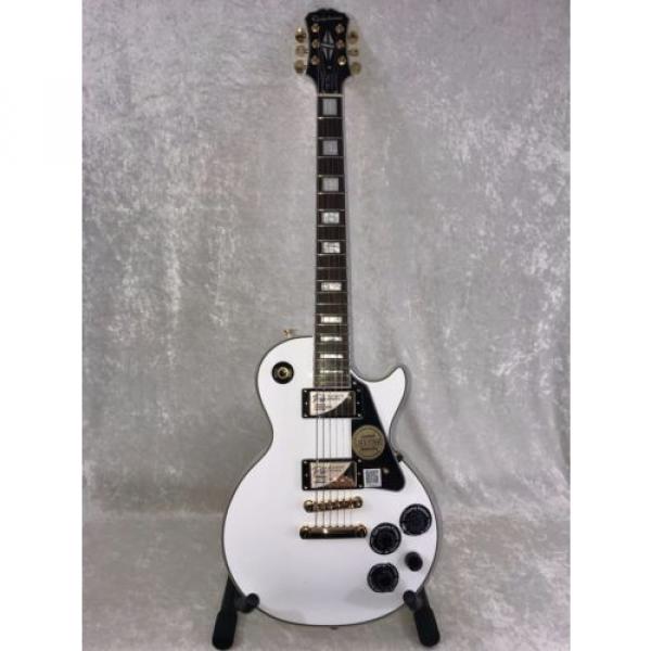 Epiphone Les Paul Custom PRO – Used/2nd Electric Guitar – Alpine White #1 image