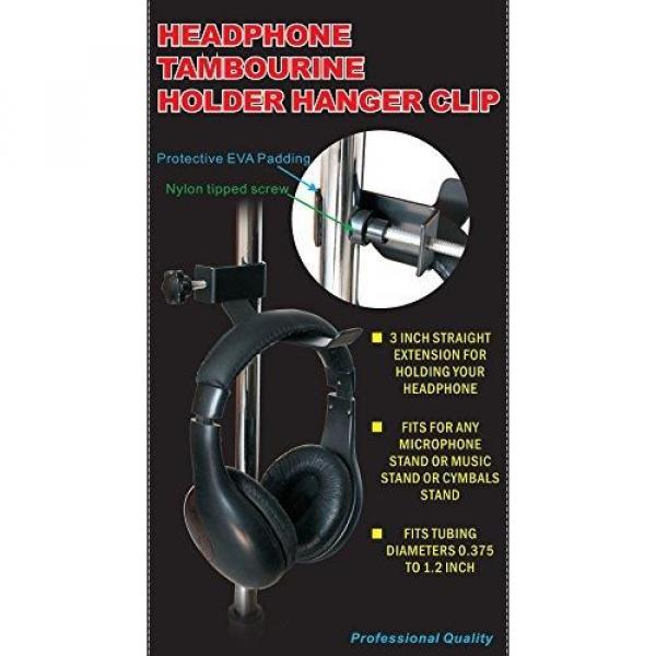 Headphone Holder Tambourine Holder Hanger Clip for Microphone/Musical Stand,... #2 image