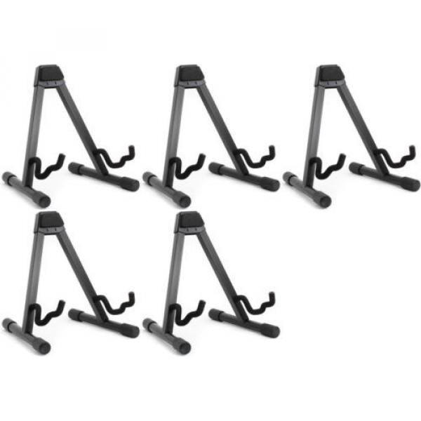 On-Stage Stands GS7462B A-Frame Guitar Stand (5-pack) Value Bundle #1 image